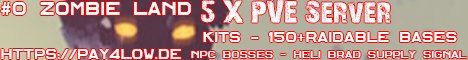 ZOMBIE HELL|PVE|5X|Raid Bases|Skill Tree