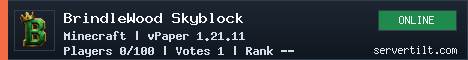 BrindleWood Skyblock banner