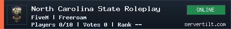 North Carolina State Roleplay server banner