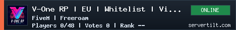 V-One RP | EU | Whitelist | Vice City server banner