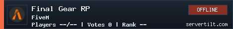 Final Gear RP server banner