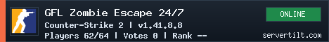 GFL Zombie Escape 24/7 server banner