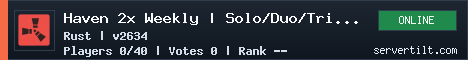 Haven 2x Weekly | Solo/Duo/Trio/Quad server banner