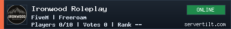 Ironwood Roleplay server banner