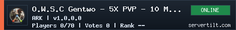 O.W.S.C Gentwo - 5X PVP - 10 MAN - STEAM + EPIC - LAST WIPE 31/08/2026 server banner