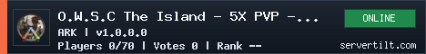 O.W.S.C The Island - 5X PVP - 10 MAN - STEAM + EPIC - LAST WIPE 31/08/2026 server banner