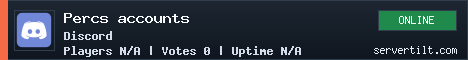 Percs accounts server banner