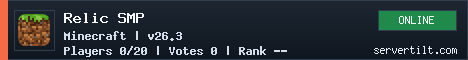 Relic SMP server banner