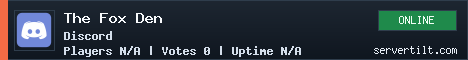 The Fox Den server banner