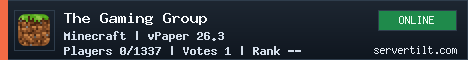 The Gaming Group server banner
