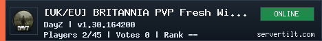 [UK/EU] BRITANNIA PVP Fresh Wipe | Traders | BBP | Admins server banner