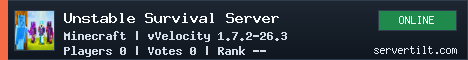 Unstable Survival Server server banner