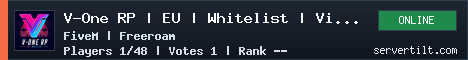 V-One RP | EU | Whitelist | Vice City server banner