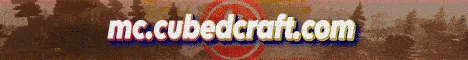 CubedCraft server banner