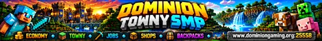 Dominion Towny SMP server banner